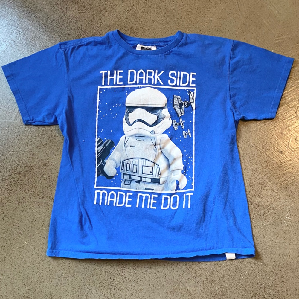 Star Wars Lego Storm Trooper Tee. Boys Large.